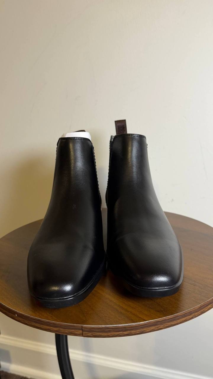 Ted Baker London Black Leather Slip‑On Boots 8M NIB MSRP $190