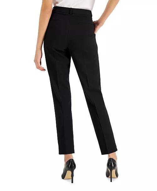 Tahari ASL Shannon Straight‑Leg Suit Pants Black 6 NWT $89