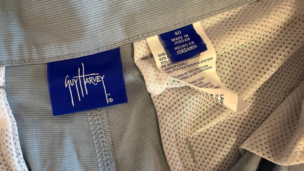 Guy Harvey Men’s Performance 4‑Way Stretch Hybrid Shorts Blue 40 $65 NWT