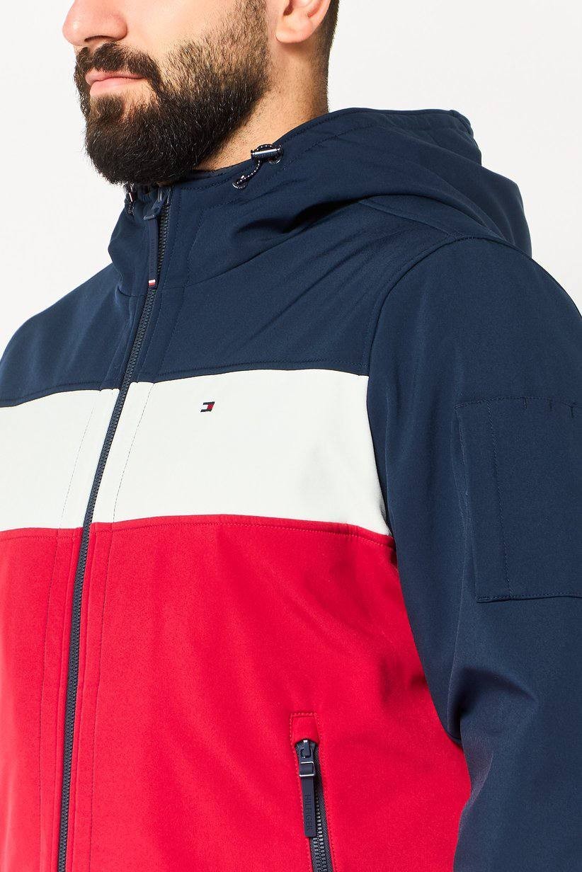 Tommy Hilfiger Colorblock Hooded Bomber Jacket Multicolor XXL NWT $195