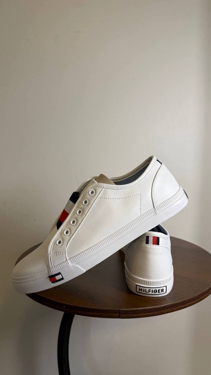 Tommy Hilfiger Anni Slip‑On Casual Sneakers White Multi Women’s 10M NWB