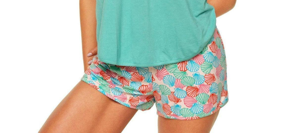 Adore Me 3X Multicolor Sea Print Shorts NWOT Relaxed Fit Summer Casual