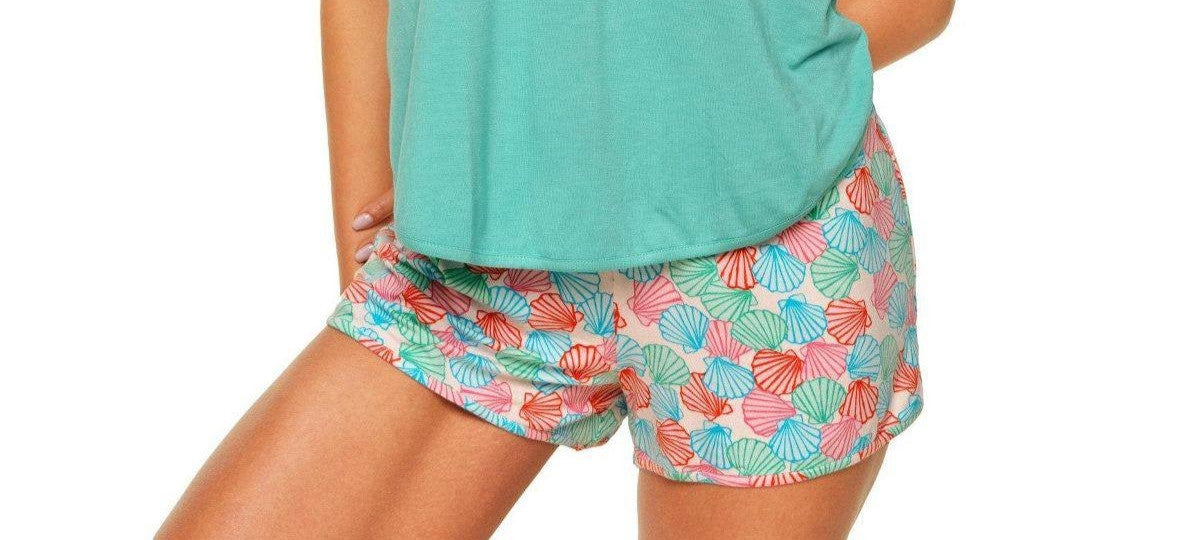 Adore Me 3X Multicolor Sea Print Shorts NWOT Relaxed Fit Summer Casual