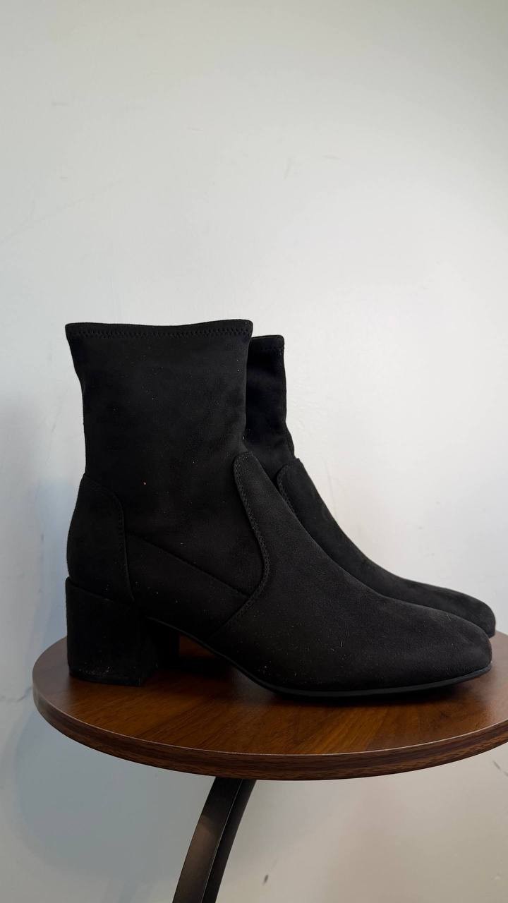 Kenneth Cole Reaction Roxy Dress Booties Black 9.5M Block Heel $99 NWB