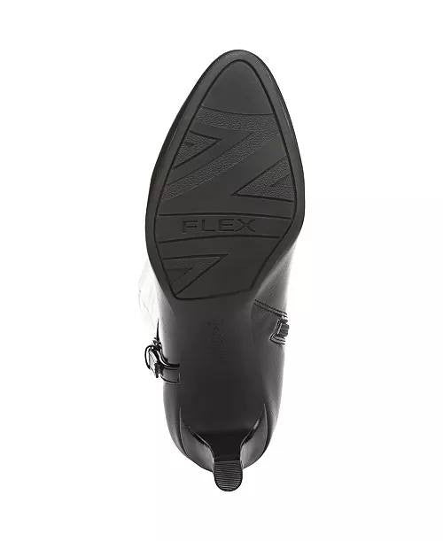 LifeStride Galant Wide Calf Zip Tall Dress Boots Black 8.5W Synthetic $129.99 NW