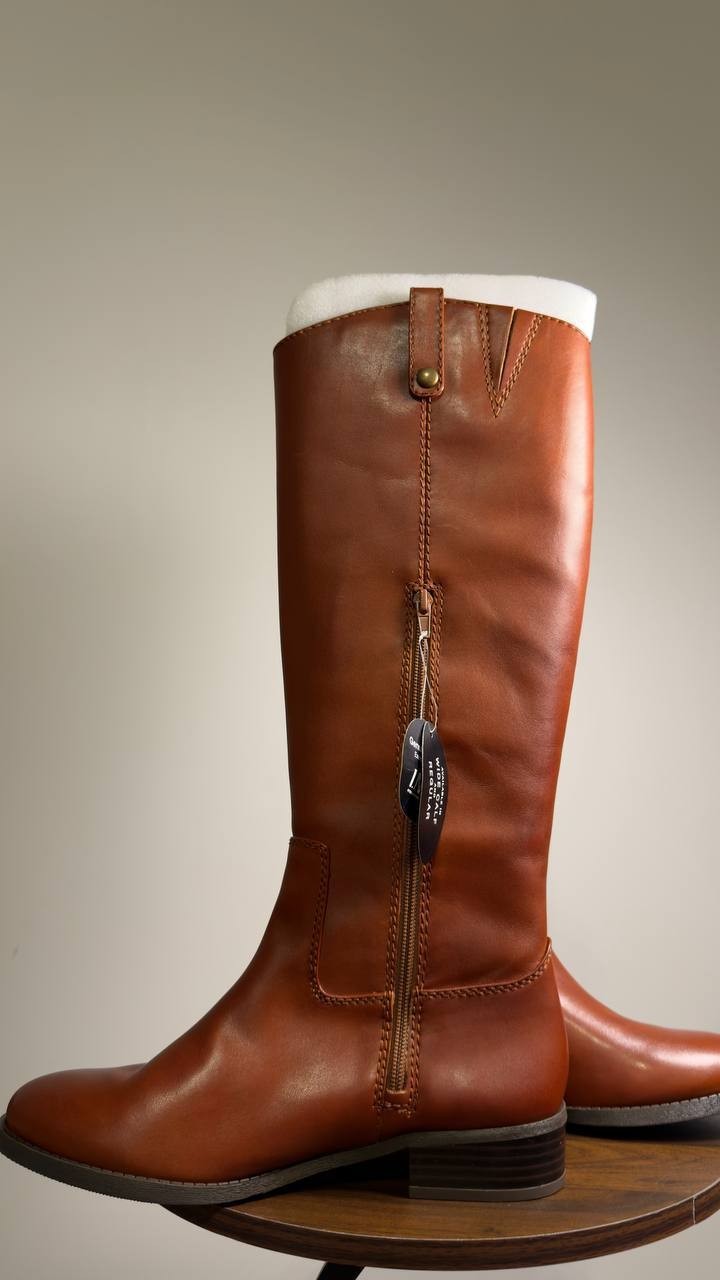 I.N.C.  Riding  Boots  Cognac  Leather  9M  WC  New  $189.90