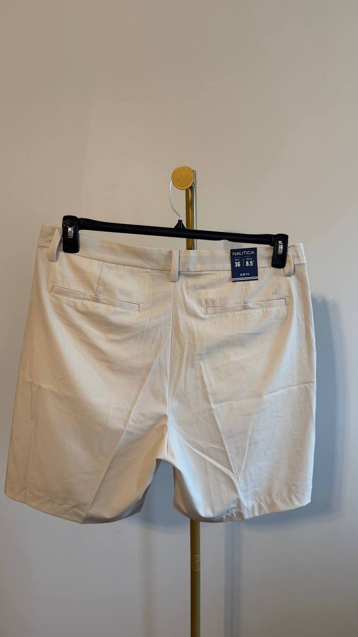 Nautica Men’s 8.5" Printed Performance Shorts Houndstooth 36 $69.50 NWT