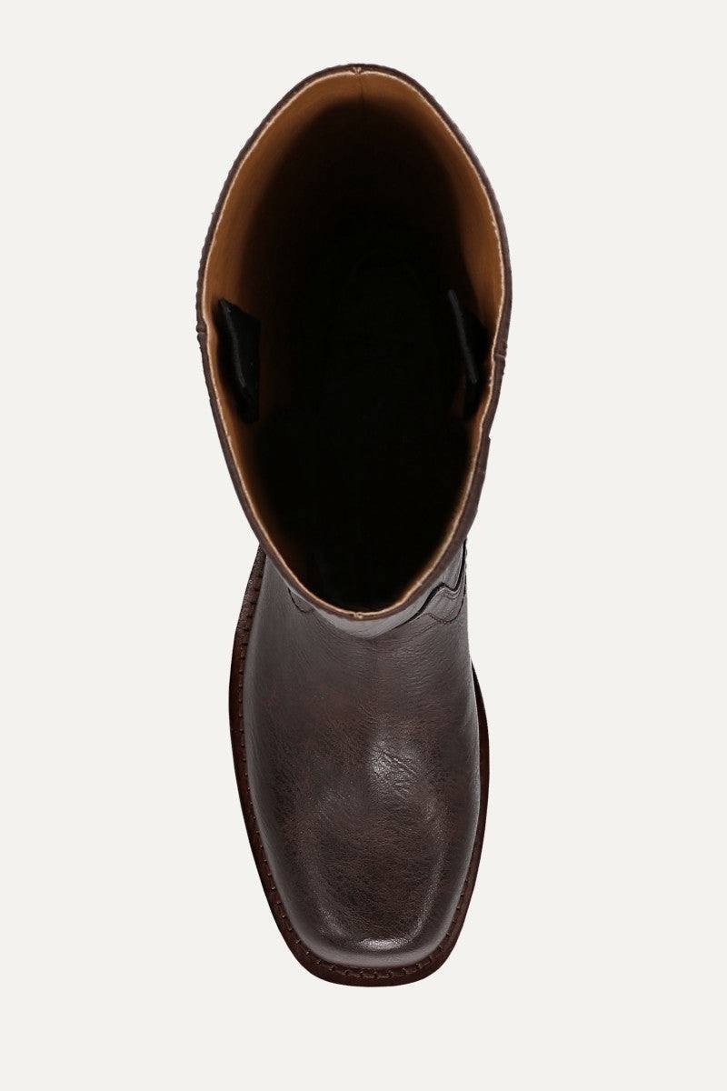 Frye  &  Co  Wide  Calf  Boots  Brown  9.5M  New  $160