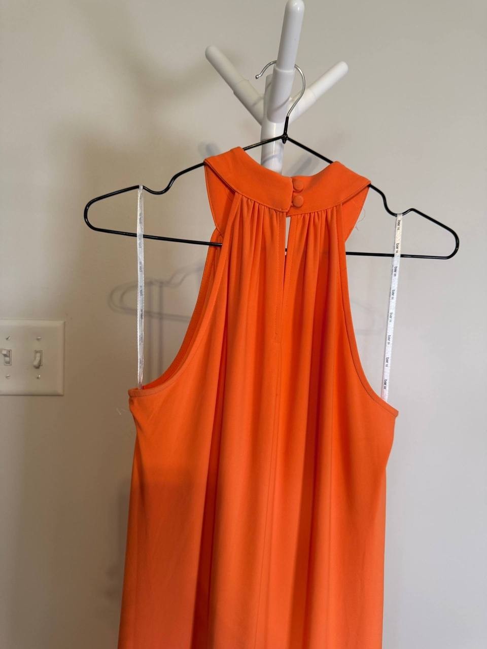 Bar III Women’s Knit High‑Neck Maxi Dress – Orange – Size M – Good Condition