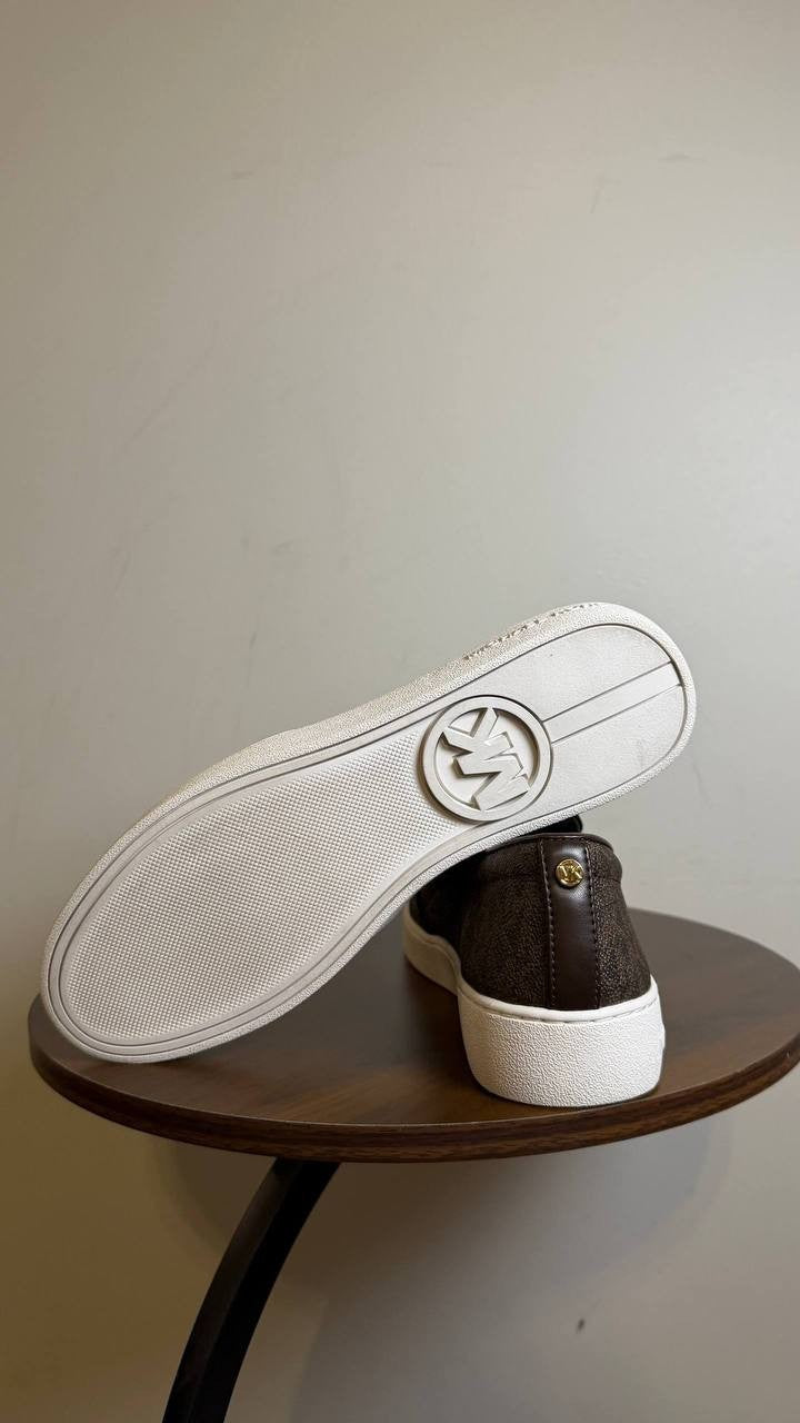 MICHAEL Michael Kors Keaton Slip-On Brown 8.5M Man‑Made MSRP $99 NWB