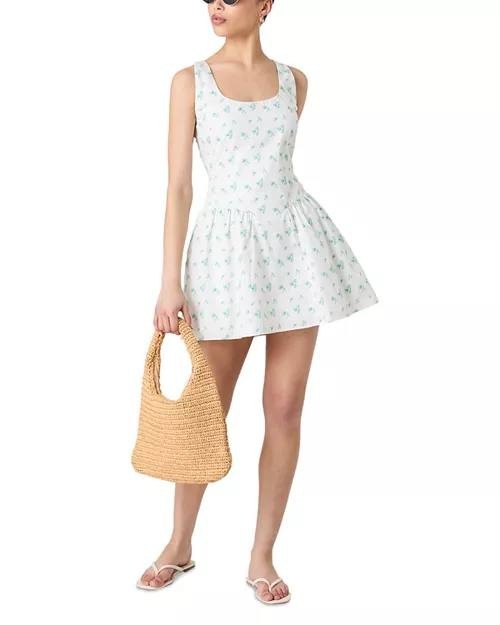 French Connection Anna Fleur Mini Dress -WHITE– Size M – NWT – MSRP $128