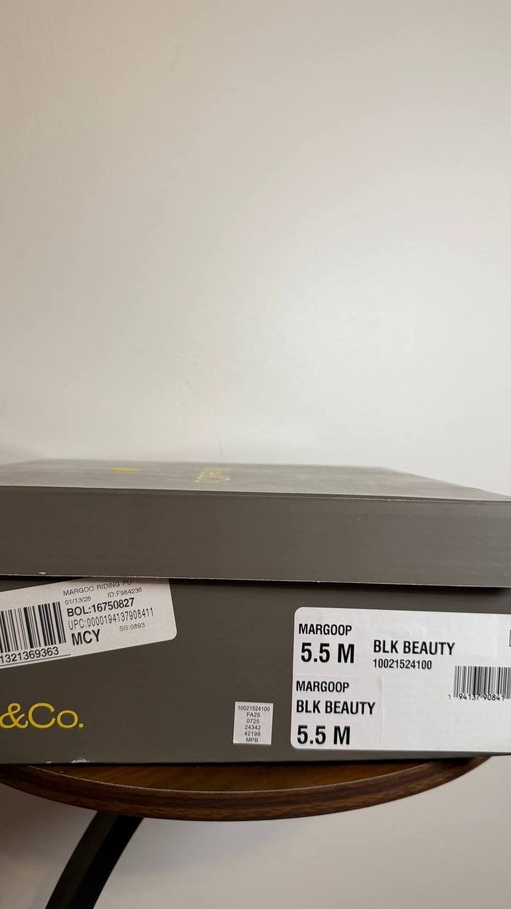 Style&Co Riding Boots 5.5M Black Man-Made Tall New in Box MSRP $79.90