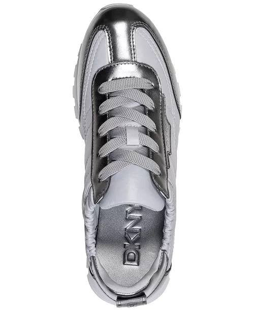DKNY Nickel Synthetic Sneakers 6.5M NIB MSRP $109