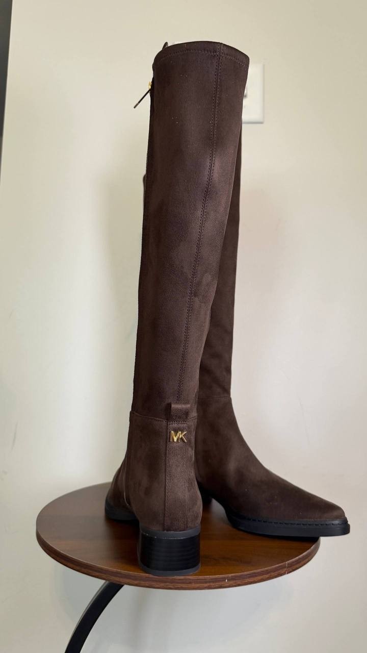 Michael Michael Kors Chocolate Faux Suede Tall Boots 9.5W New in Box MSRP $175