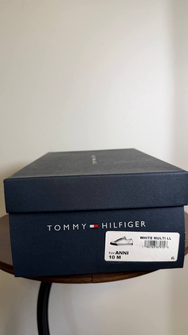 Tommy Hilfiger Anni Slip‑On Casual Sneakers White Multi Women’s 10M NWB