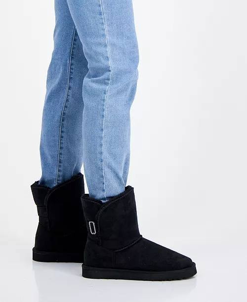 Style&Co Black Microfiber Cold Weather Boots 8M NIB MSRP $69.90