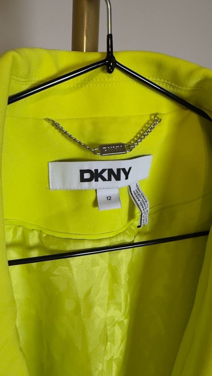 DKNY  Women’s  Notch  Collar  Topper  Blazer  Limeade  12  NWT  $189
