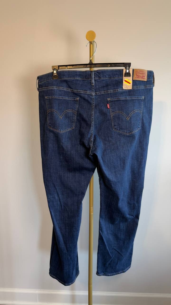 Levi’s 721 High Rise Skinny Jeans Plus Size 24W Indigo NWT $69.50