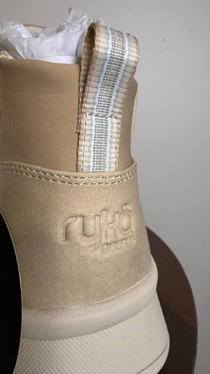 Ryka Latte Brown Man‑Made Booties 10W NIB MSRP $99.99