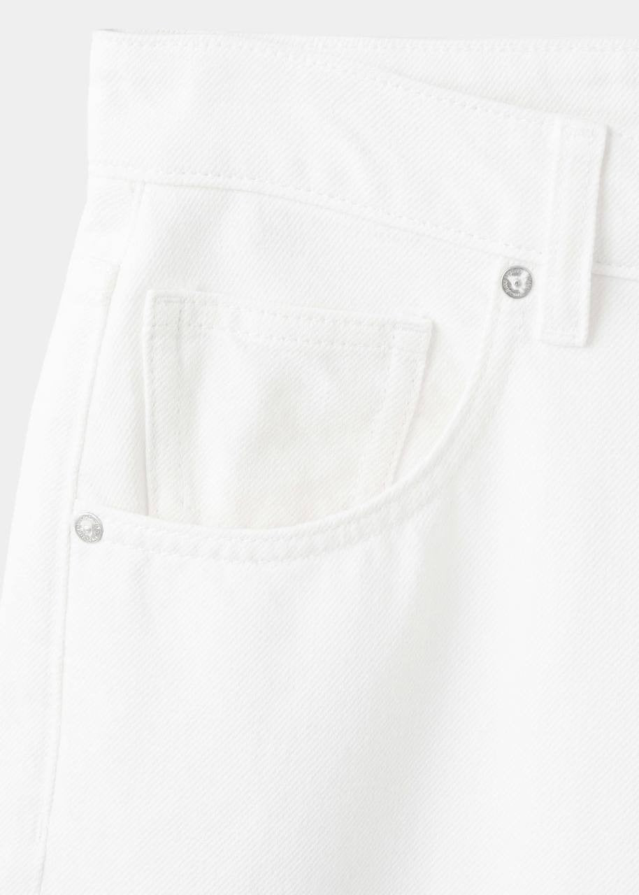 Mango Mid‑Rise Balloon Jeans White 4 NWT $70
