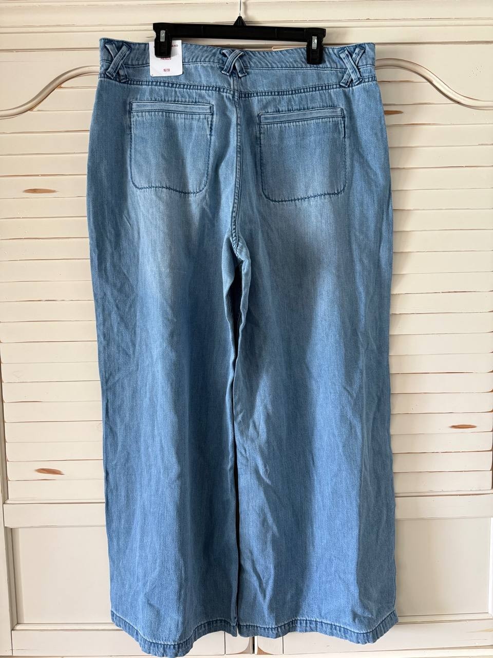 Lucky Brand Liquid Denim Wide-Leg Jeans, Flip Side Wash, Size 16/33 NWT