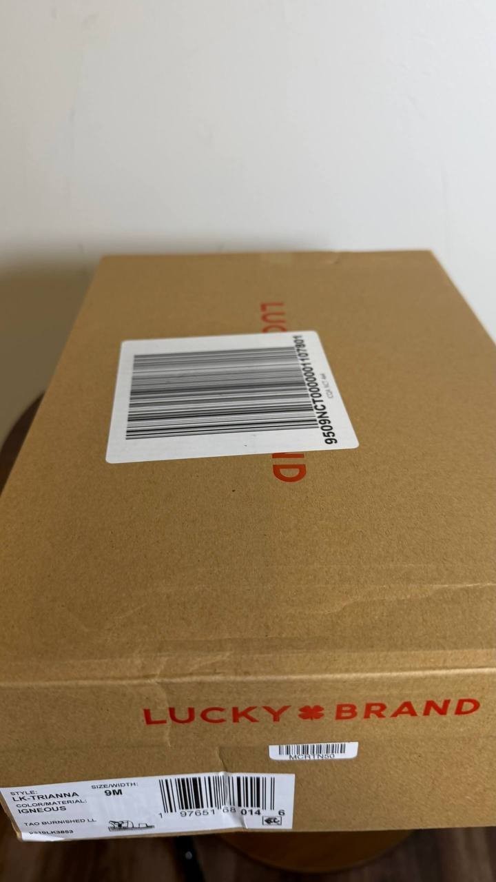 Lucky Brand Espadrille Sandals 9M Igneous Leather – New in Box MSRP $89