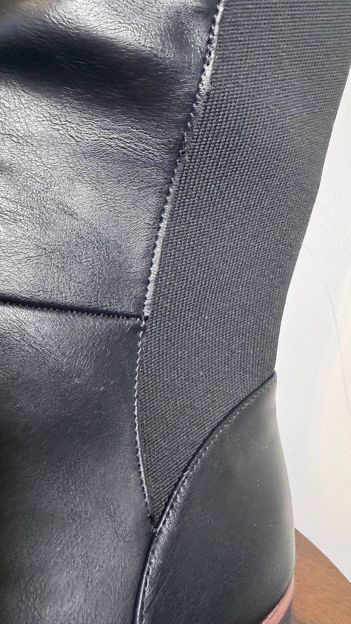 Style & Co Cyruss Tall Boots 10M Black Wedge Round Toe Memory Foam NIB msrp$99