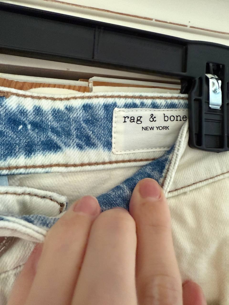 Rag & Bone Logan Two-Tone Wide Leg Jeans – Size 26 (Waist 27")