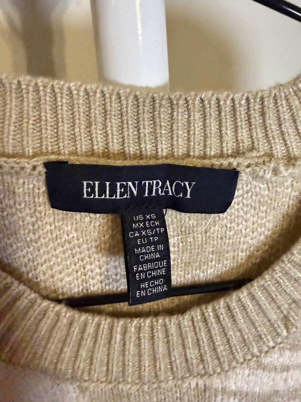 Ellen Tracy Jacquard Sweater– Size XS – NWT – $89