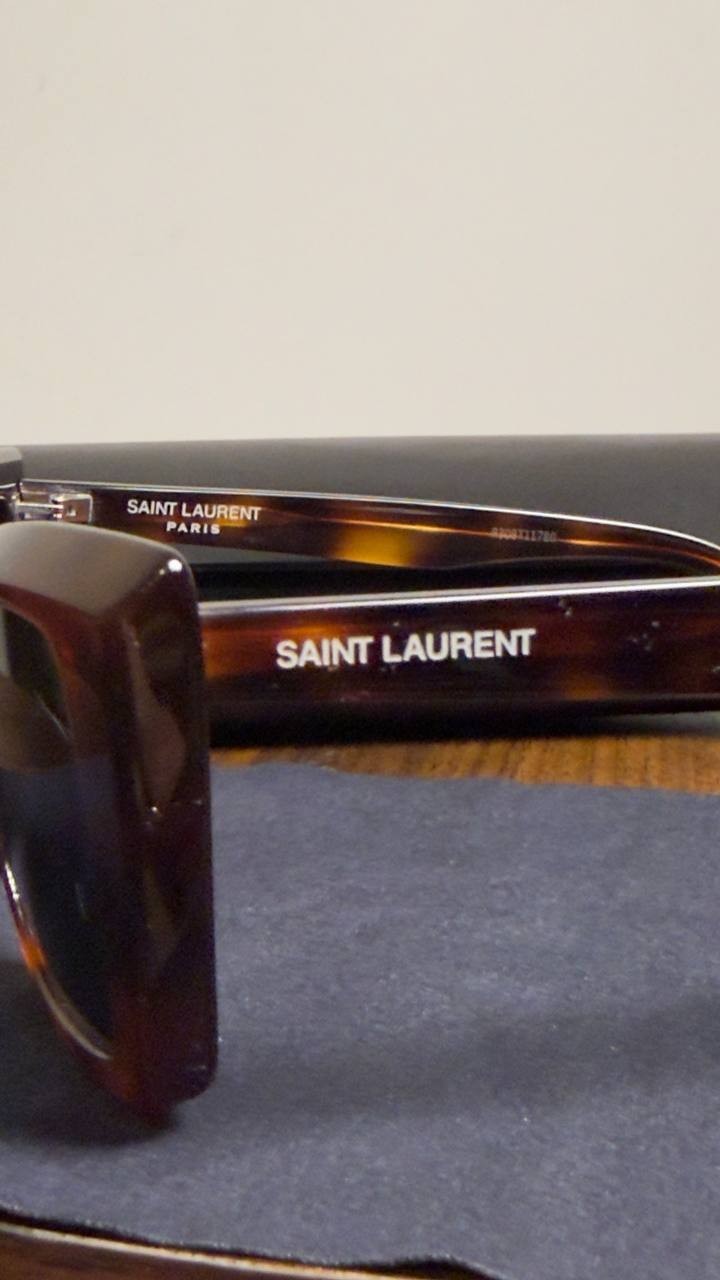 Saint  Laurent  Butterfly  Frame  Sunglasses  Tortoise  OS  NWT  $495