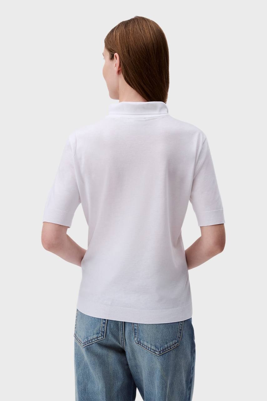 Calvin Klein REFINED White Polo Shirt Size M NWT $89