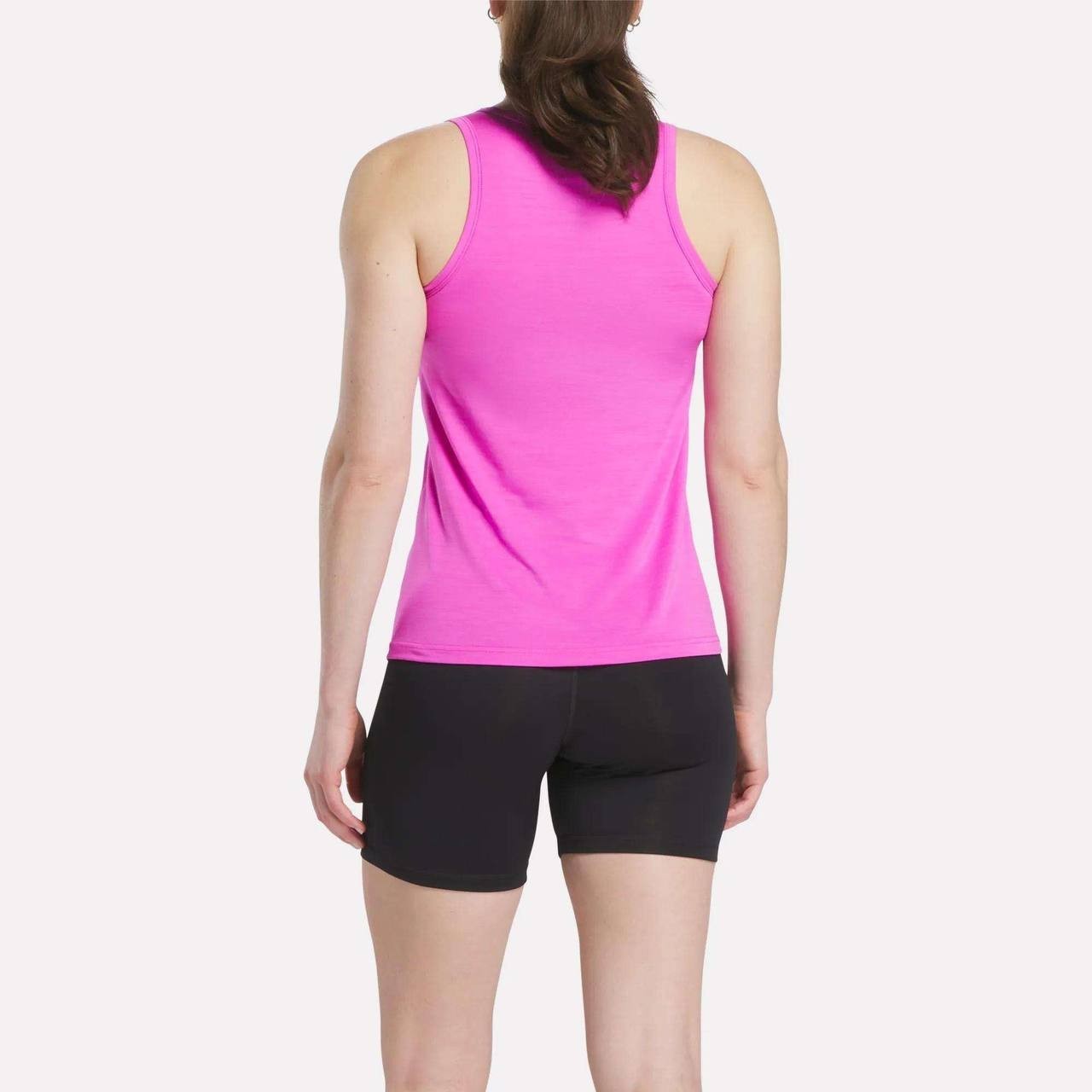 Reebok Women’s Marled Performance Tank Top Vector Virtual Pink Heather S NWT $20