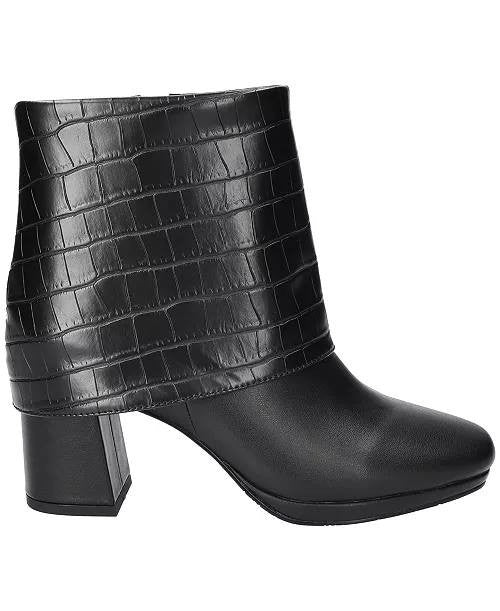 Easy Street Black Man‑Made Ankle Boots 12M NIB MSRP $100