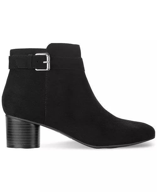 Style&Co Black Microfiber Dress Booties 7M NIB MSRP $79.90