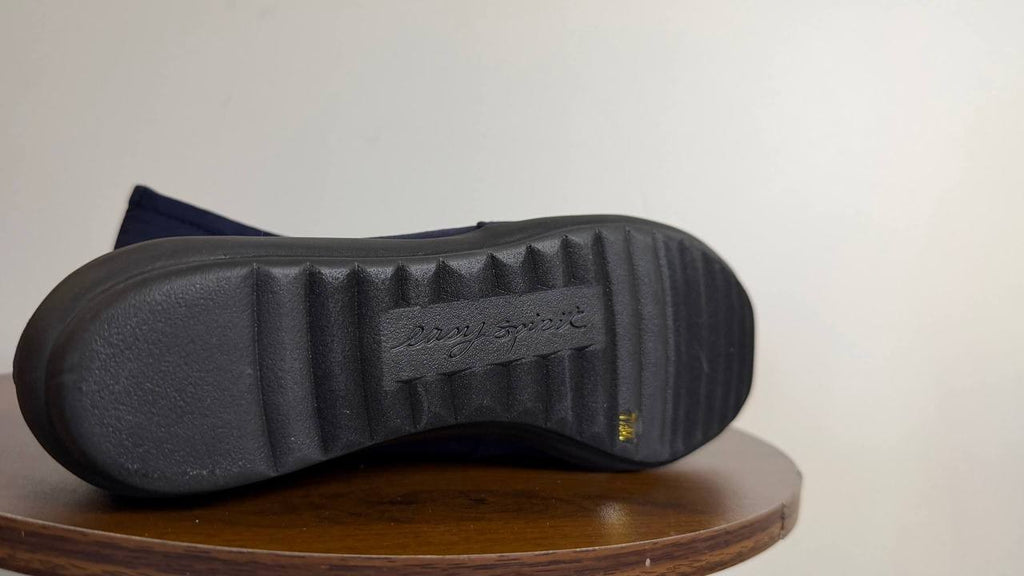 Easy Spirit Arlie Flats 7.5M Dark Blue Textile Slip‑On Lightweight NIB msrp$69