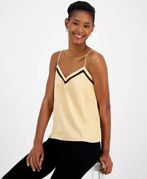 BOSS Orange Berice Lace‑Inset Camisole Pastel Orange XL NWT $88