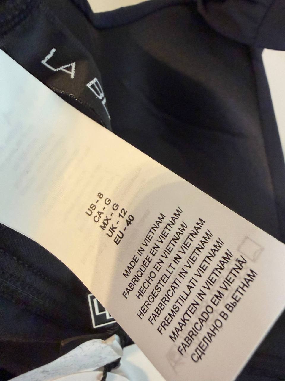 La Blanca Halter Tankini Top Black Size 8 NWT $105