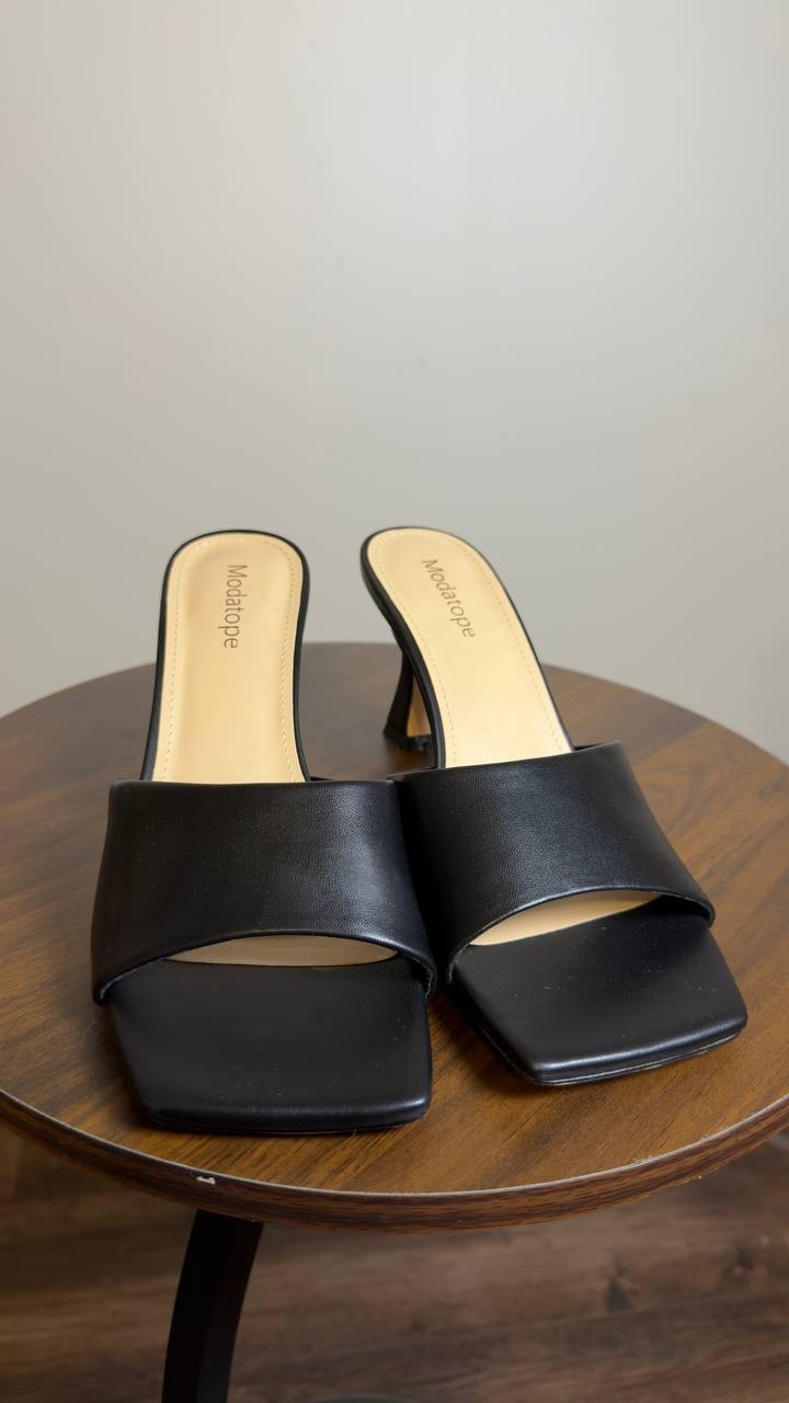 Modatope Slide Dress Sandals Black 8.5 New $45.00