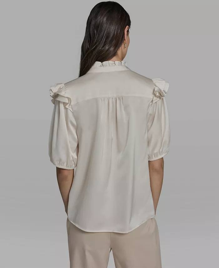 Karl  Lagerfeld  Paris  Women’s  Blouse  Bisque  M  Pre‑Owned  Good  $99