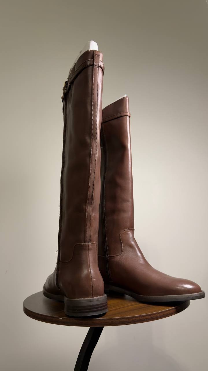 I.N.C.  Riding  Boots  Roasted  Brown  Leather  9M  New  $190