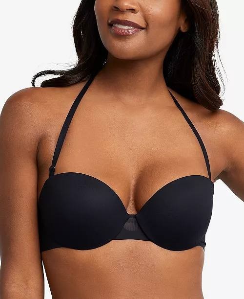 Maidenform Strapless Multiway Bra DM2310 Black 38B Convertible Push-Up