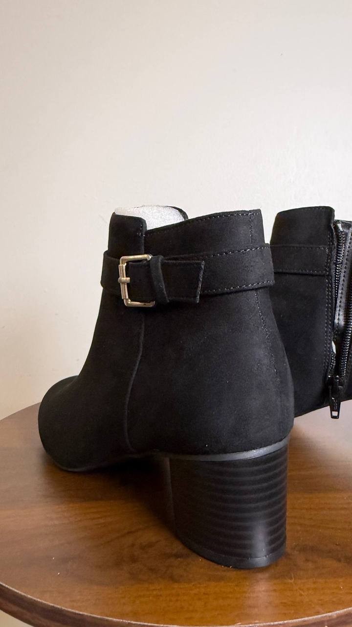 Style&Co Black Microfiber Dress Booties 7M NIB MSRP $79.90