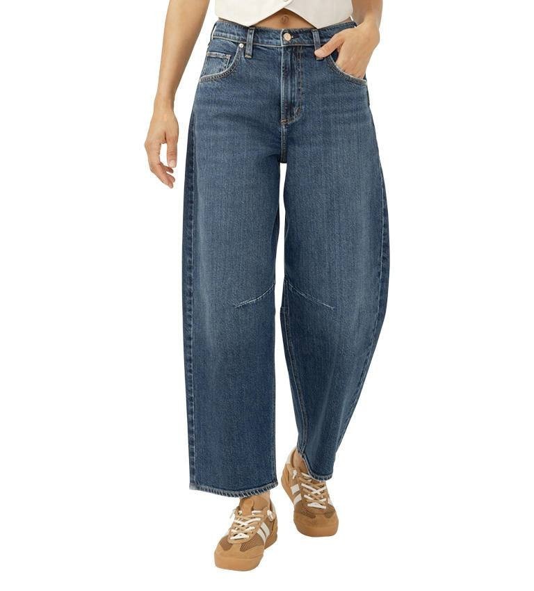 Silver Jeans Barrel Leg High Rise Jeans Islington 31 NWT $88