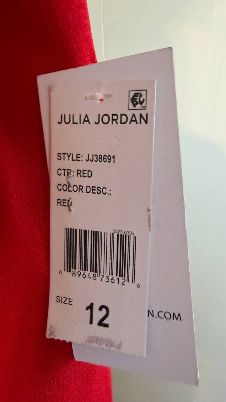 Julia Jordan Women’s Halter Neck Sleeveless Sheath Dress Red Size 10 NWT 109$