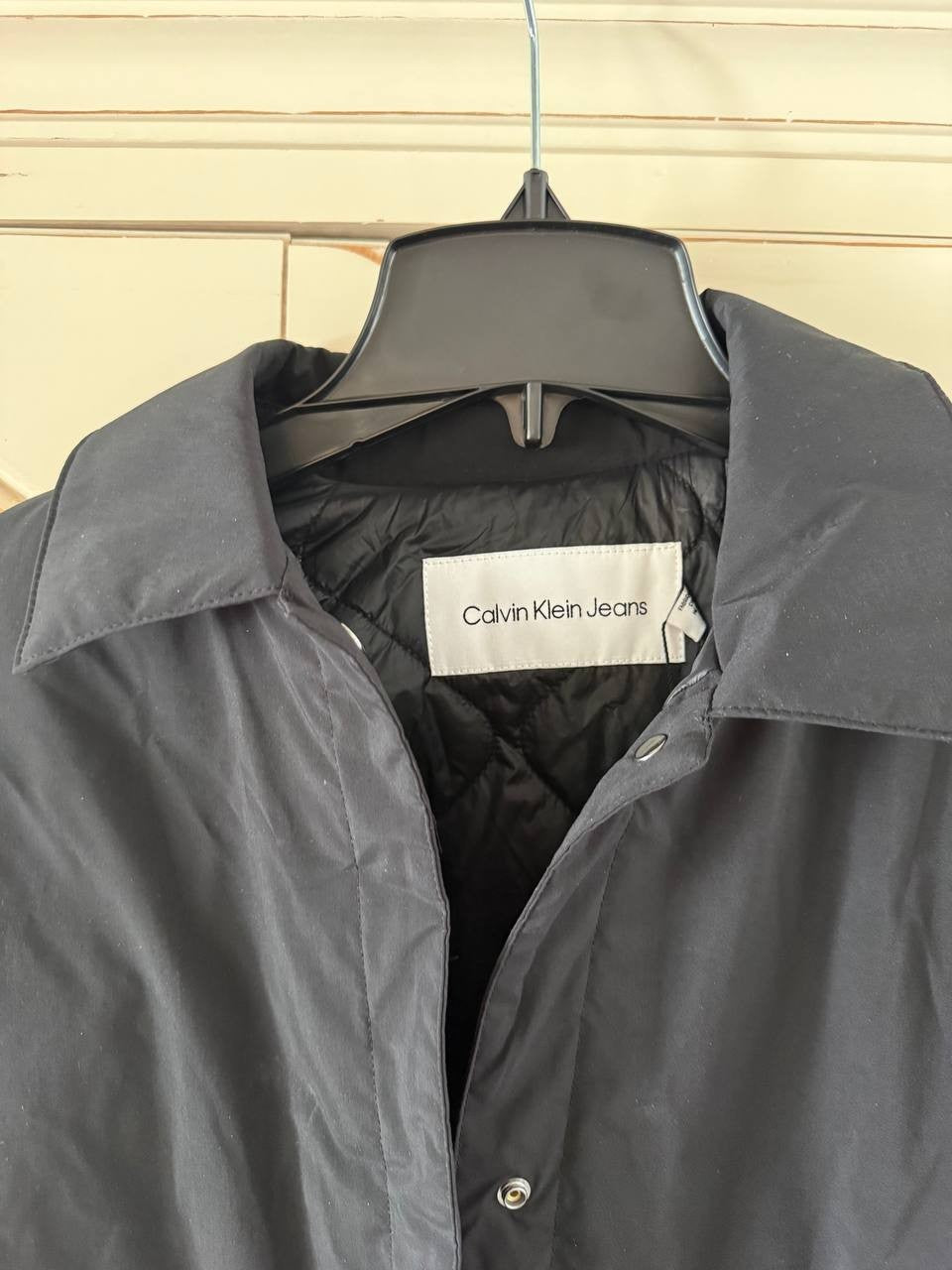 Calvin Klein Jeans Women's Quilted Jacket Black - Full Zip, Regular Fit