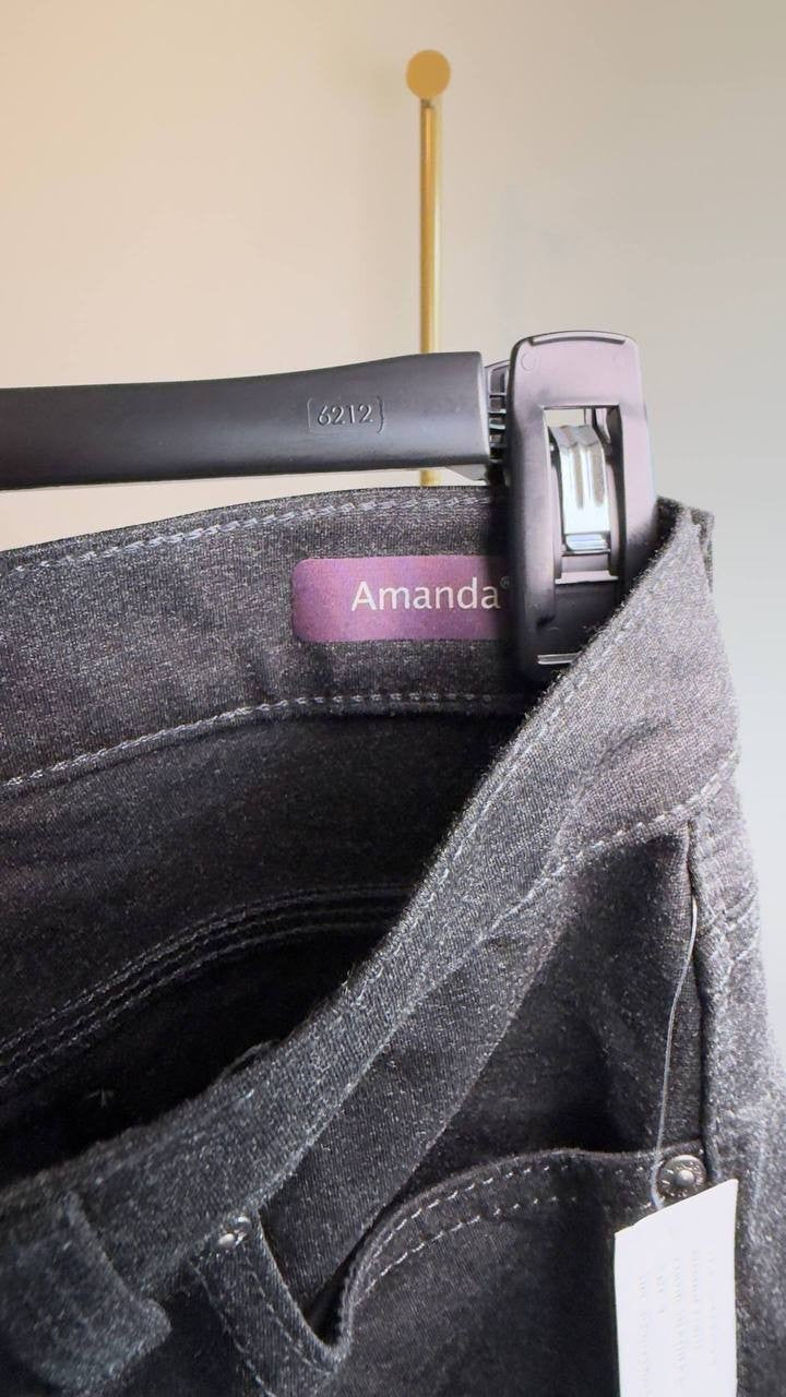 Gloria Vanderbilt Amanda Ponte High‑Rise Pants Heather Grey 4 NWT $54