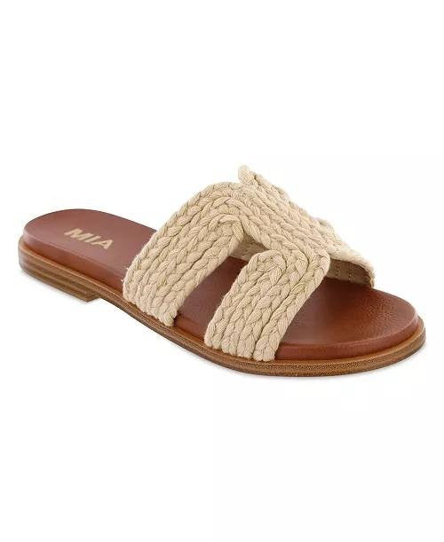 MIA Flat Sandals Natural 7.5 M New $60.00