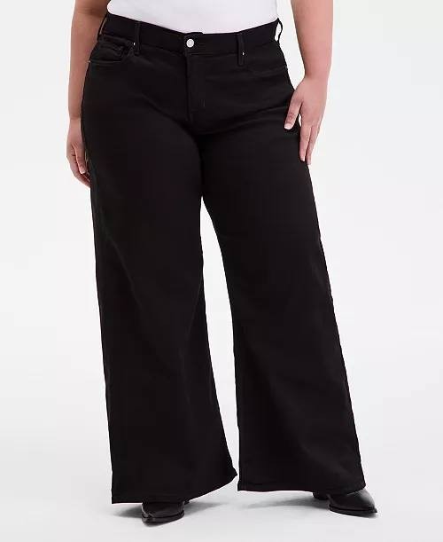 Levi’s 318 Shaping Wide Leg Jeans Plus Size 20W Black NWT $74.94