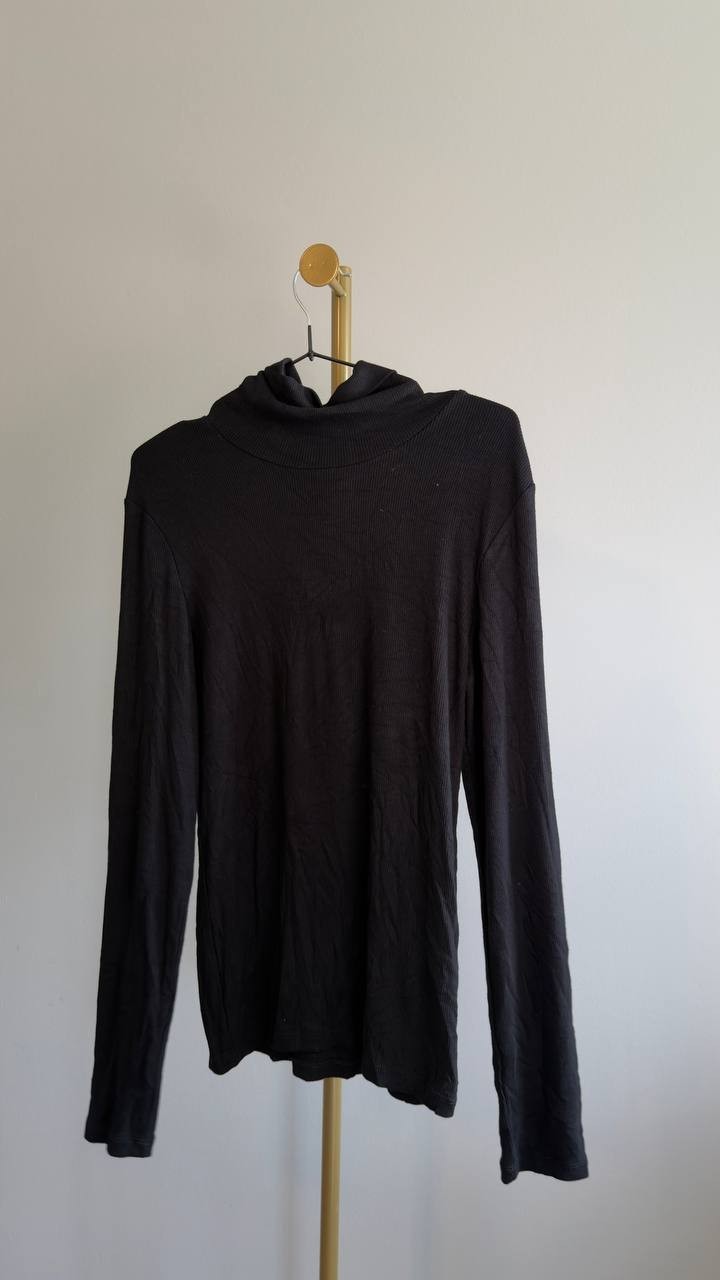 Sanctuary Essential Turtleneck Top Black L NWT $59
