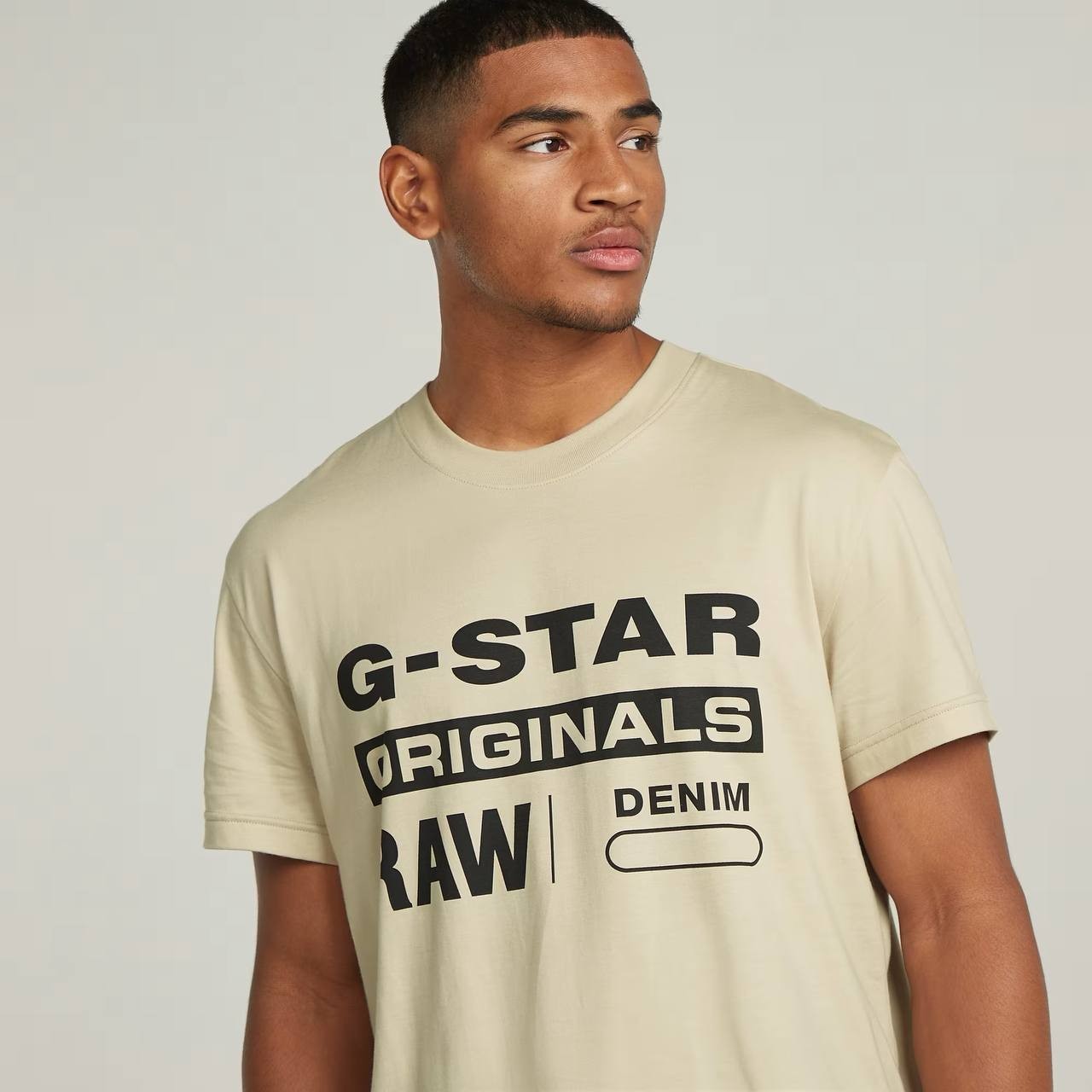G‑Star RAW Men’s Originals T‑Shirt Beige L $45 NWT